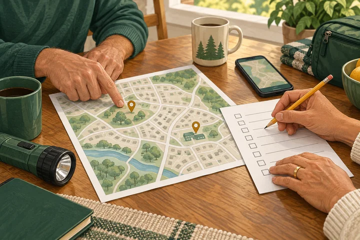 Household plan illustration